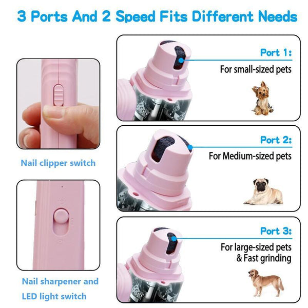 Pet Nail Clippers with LED Light
