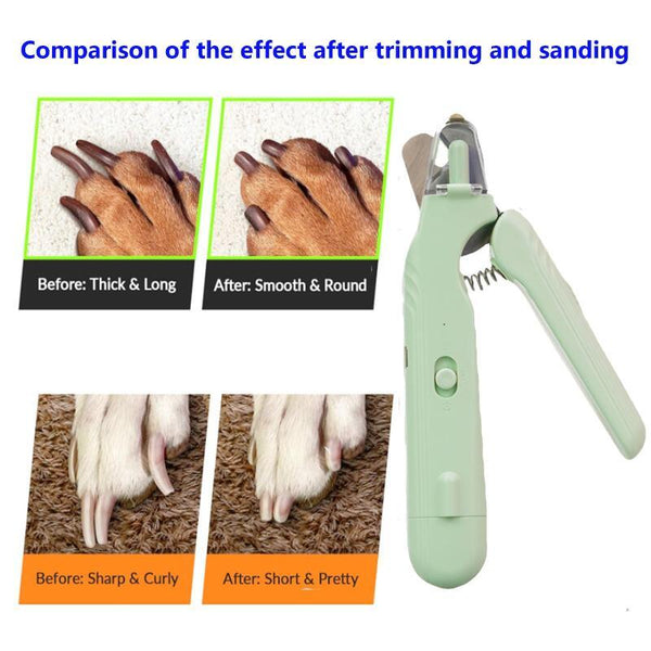 Pet Nail Clippers with LED Light